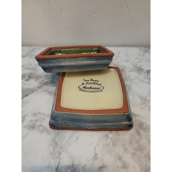 Ariba Terracotta Salsa Bowl with Spoon Pottery Ladle & San Remo Chips Dishes - Picture 13 of 13